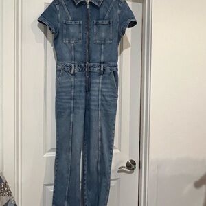 Zara Blue Denim Jacket with Zipper